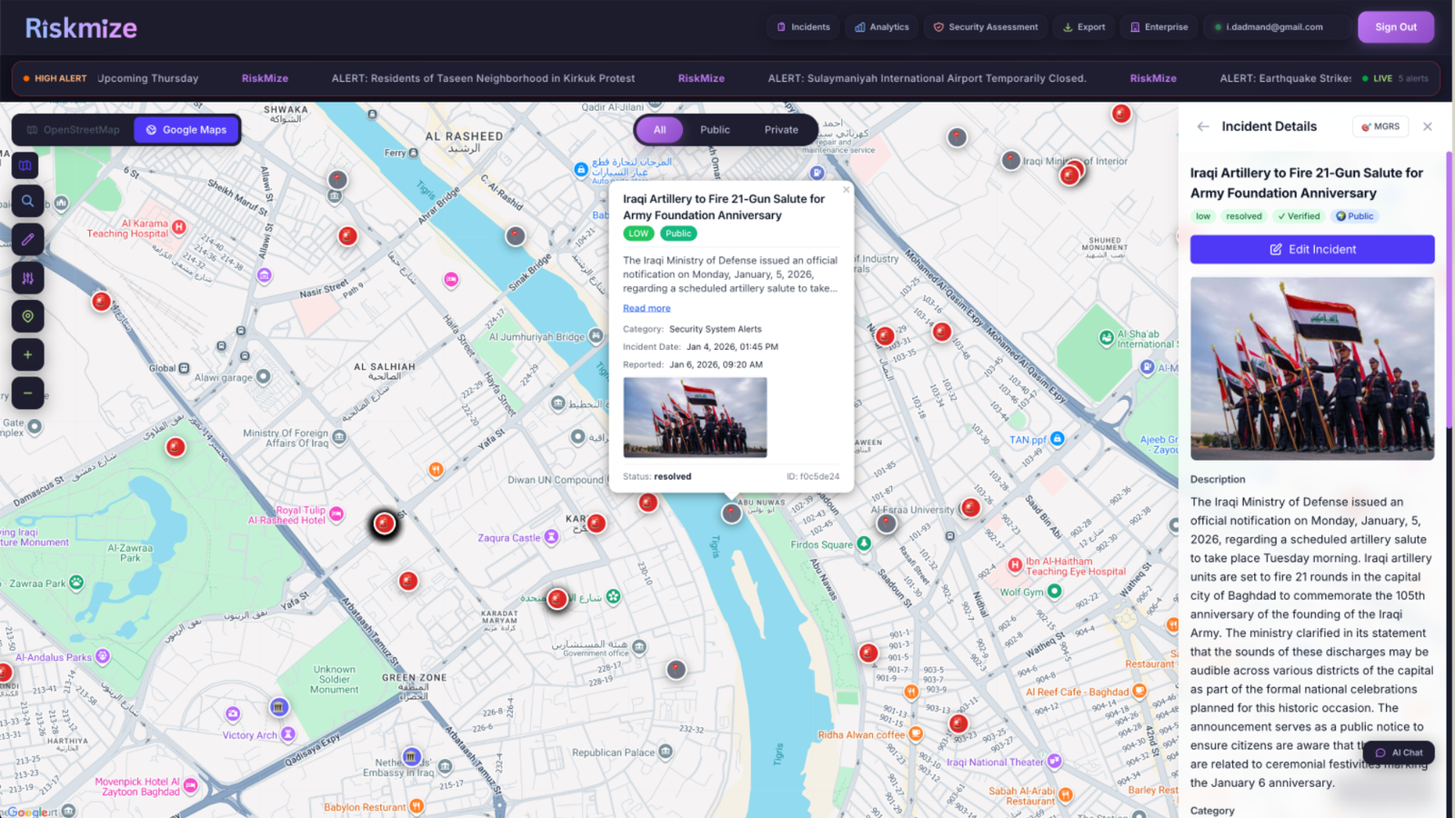 RiskMize responsive design showcase